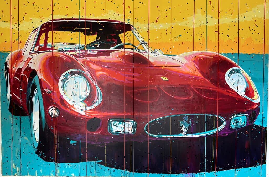 🎨 Unleashing the Thrill of Speed 🏁🔥 Introducing my latest masterpiece: Ferrari 250 GTO PopArt Painting! 🚗💨 300 x 200 cm of sheer adrenaline, brought to life with acrylic on canvas in 2023. Capturing the essence of this iconic Ferrari’s curves and lines is an exhilarating journey on its own. 💥 Witness the fusion of art and horsepower as I dive into the realm of these magnificent supercars. Every stroke of paint is a tribute to their power and beauty. 🎉🎨 Visit www.buchpaintings.dk to feast your eyes on more automotive art that’s a feast for the senses. 🎉🖼️ #Ferrari250GTO #SuperCars #CoolCarRace #Ferrari #PopArt #PopArtStyle #VibrantArtworks #BuchPaintings #Largescalepainting