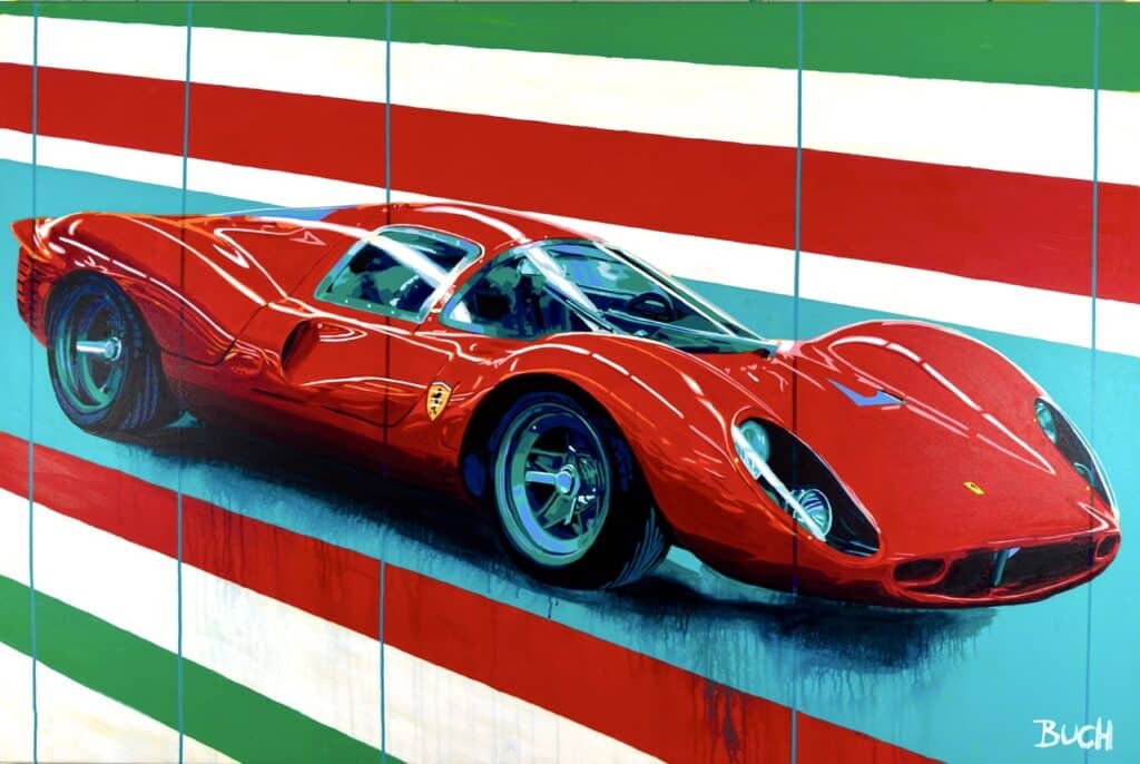 Ferrari 330P4 painting